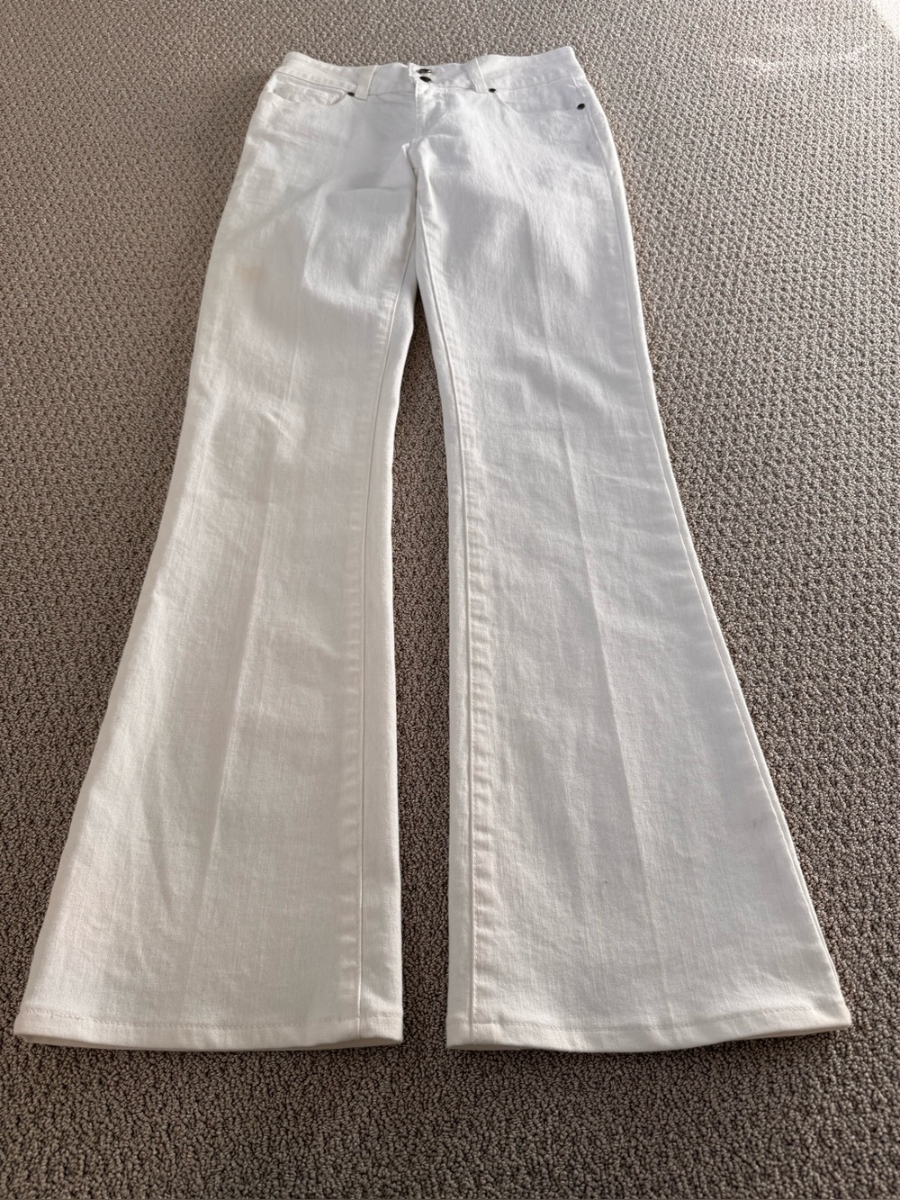 Paige Premium Denim H.H Boot White Jeans Sz 26